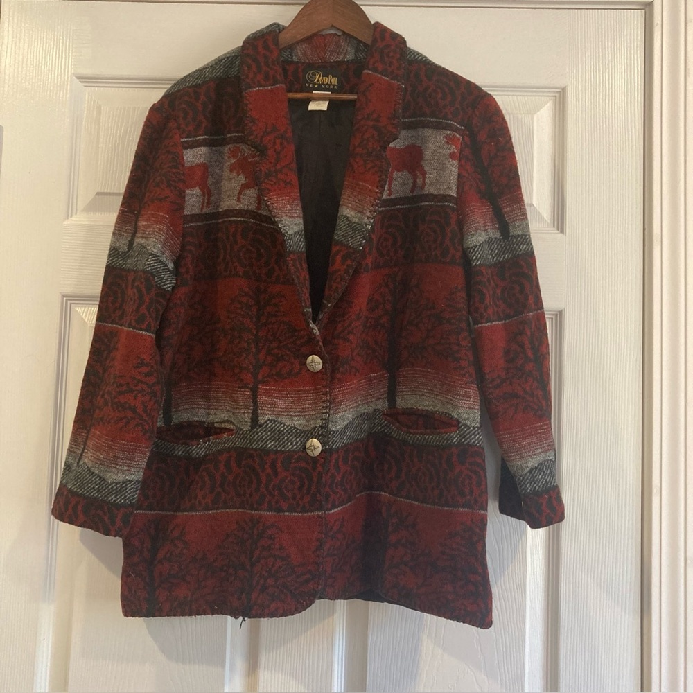 Vintage David Paul Cotton Coat, Large